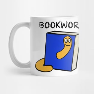 Book Lovers Bookworm Illustration Mug